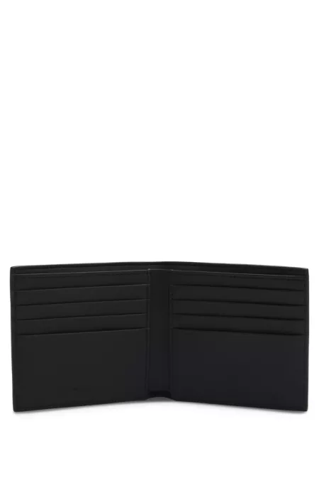 Monogram wallet with plain trims