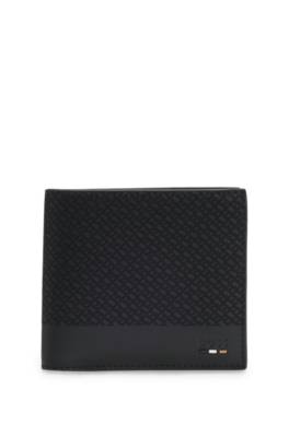 Monogram wallet with plain trims 1