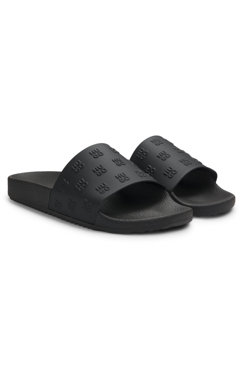 Slides with repeat stacked-logo uppers