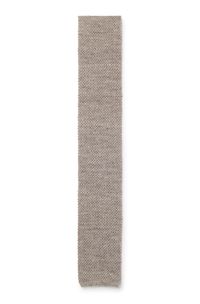 BOSS BY BECKHAM Tie in linen and tussah silk, Beige