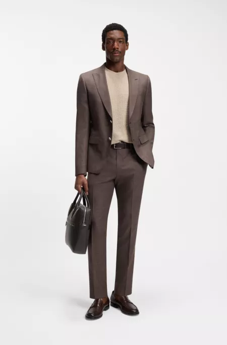 Document case with all-over embossed pattern