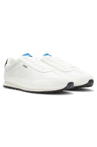 Textured-fabric trainers with star detail, Natural