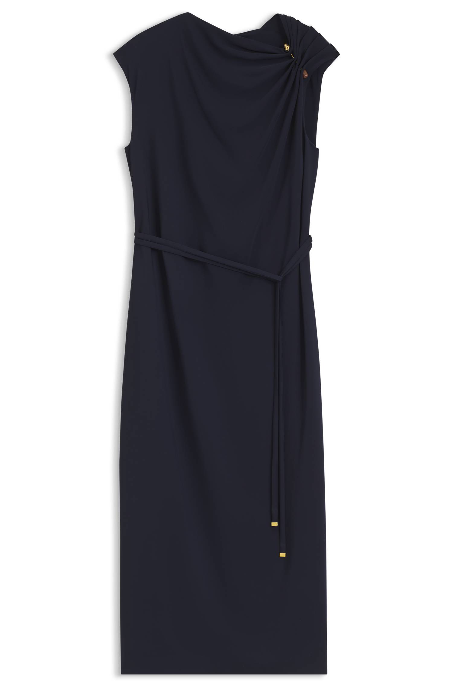 Boss Midi-length dress with gathered shoulder detail klänningar dam – bild 4