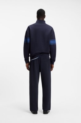 Hugo Relaxed-fit tracksuit bottoms in cotton with side stripe mjukisbyxor herr – bild 3