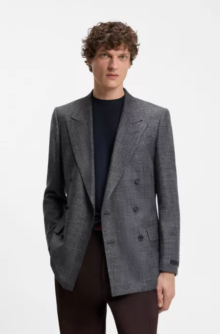 BOSS BY BECKHAM jacket in wool, silk, linen and cashmere
