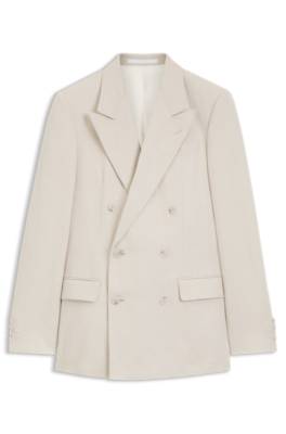 BOSS BY BECKHAM slim-fit jacket with micro pattern 1