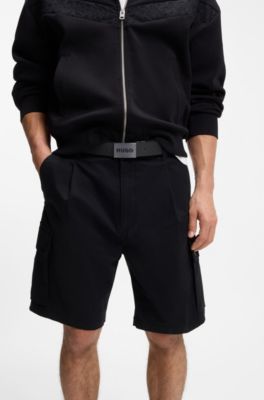 Cintura reversibile in pelle italiana, Nero