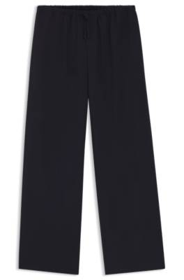 BOSS BY BECKHAM drawstring trousers in virgin wool 1