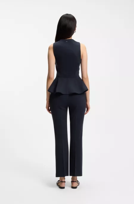 Pantalon évasé en jersey stretch