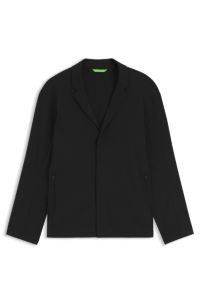 Regular-fit jacket in water-repellent stretch fabric, Black