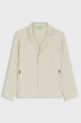 Regular-fit jacket in water-repellent stretch fabric, Light Beige