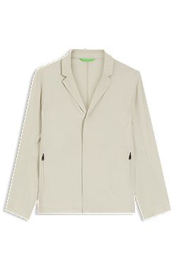 Regular-fit jacket in water-repellent stretch fabric