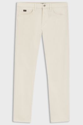 Slim-fit jeans in comfort-stretch denim, Natural