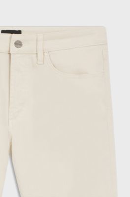 Slim-fit jeans in comfort-stretch denim, Natural