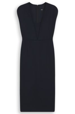 dark blue satin bodycon dress SANCTUARY Women's Modern Satin Dress, Size XS, Blue main image 0