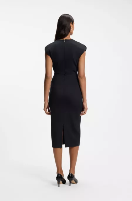 Bodycon-Kleid mit Grosgrain-Besätzen