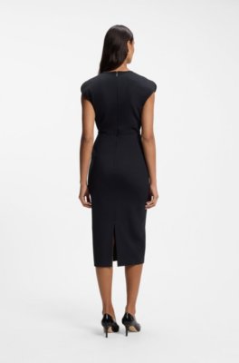 Bodycon dress with grosgrain trims 2