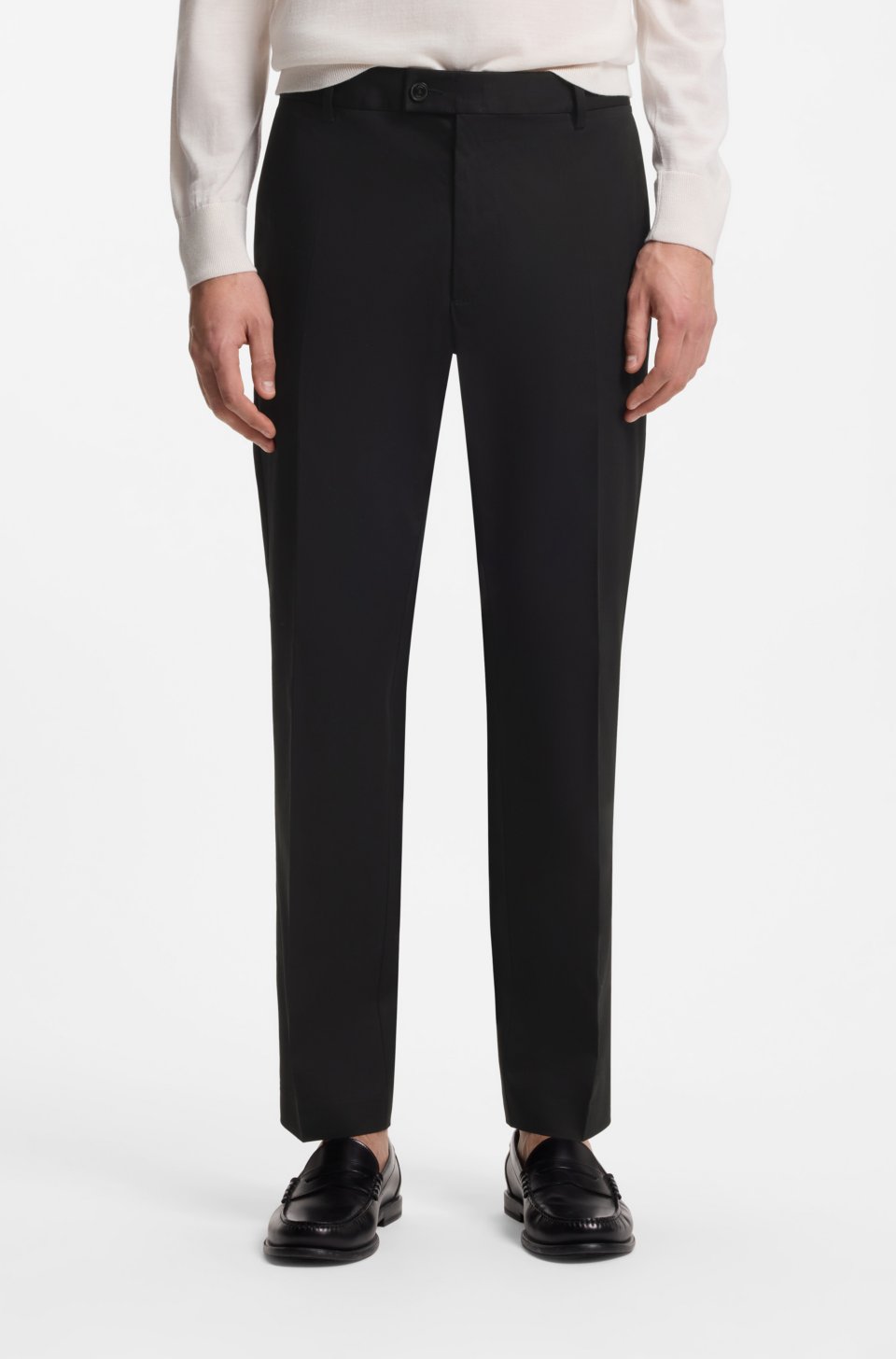 ONE Straight-fit trousers in Italian stretch cotton