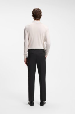 Boss ONE Straight-fit trousers in Italian stretch cotton casual byxor herr – bild 2