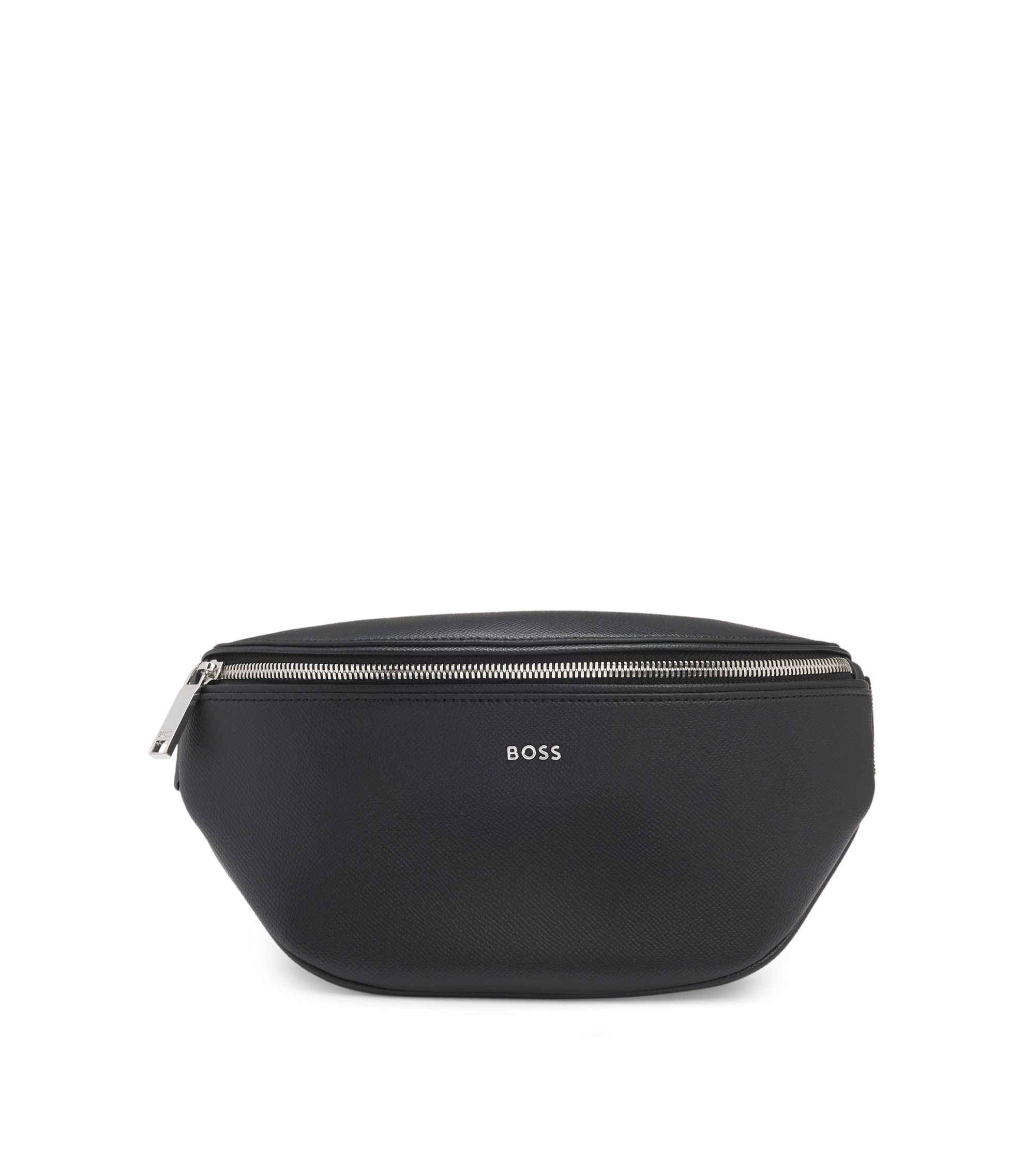 Gürteltasche aus genarbtem Material mit Logo-Schriftzug