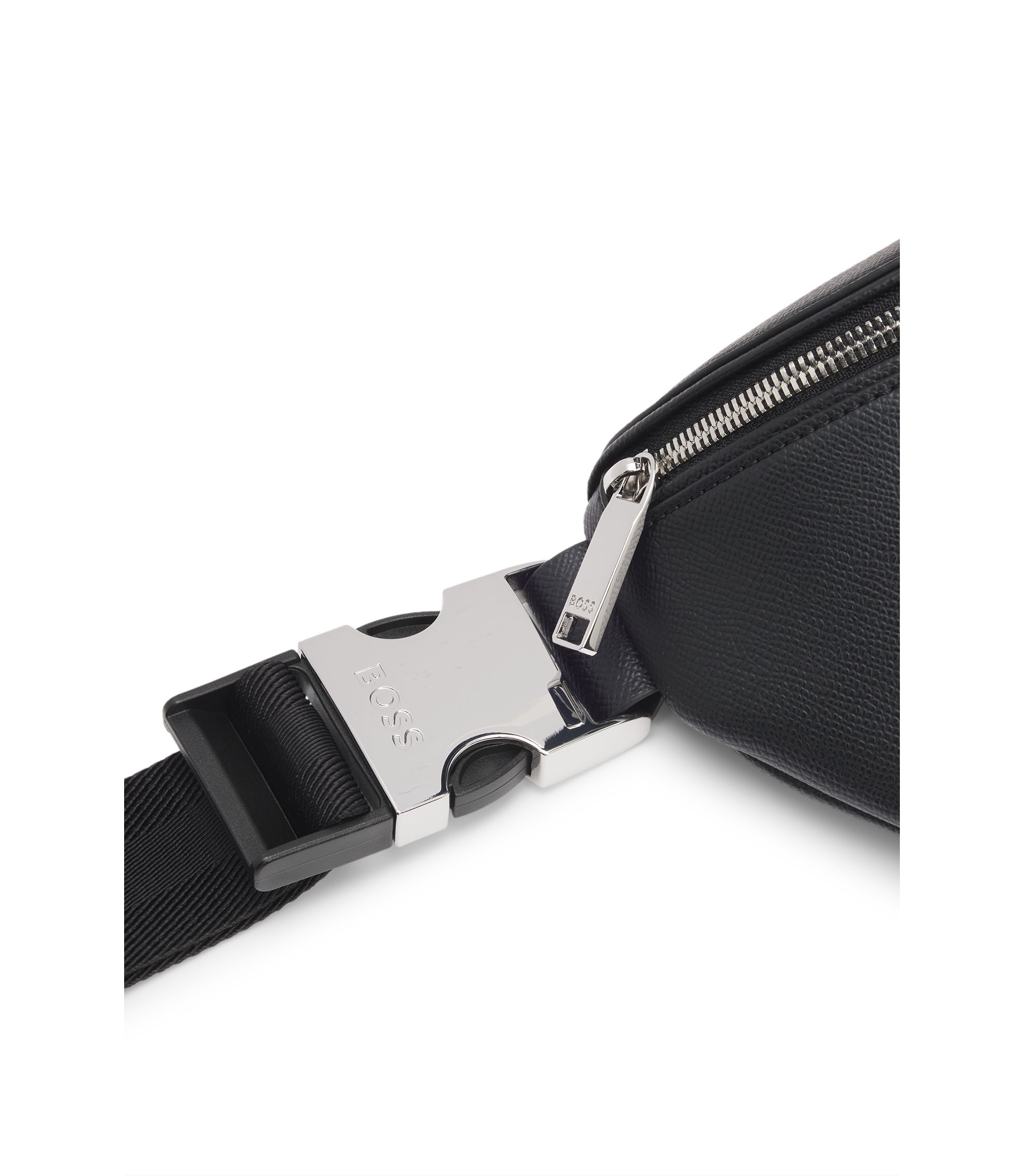 BOSS - グレイン ベルトバッグ レタリングロゴ - ブラック