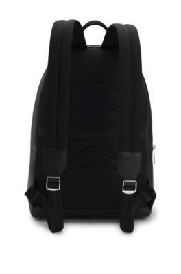 BOSS - Backpack with double-zip front pocket - Black