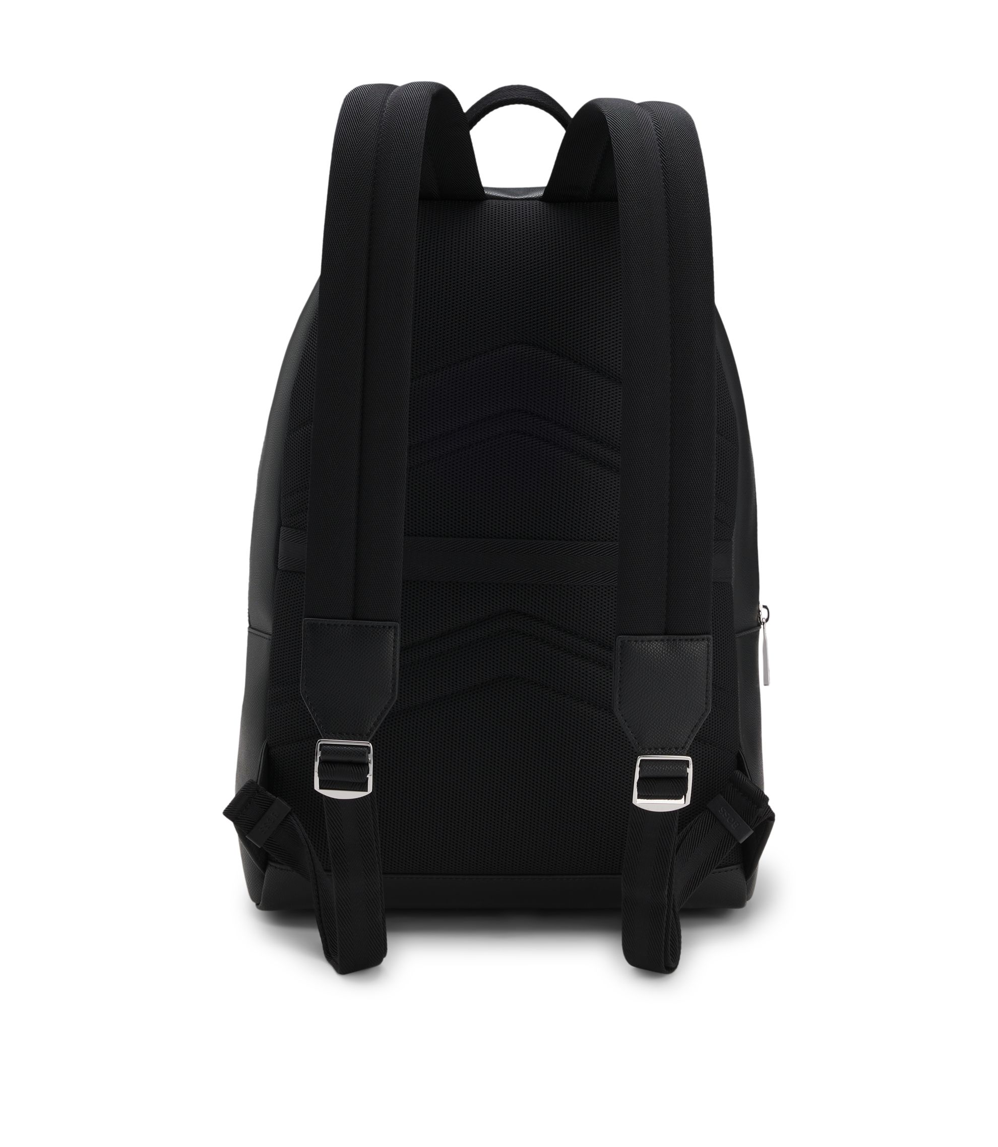 BOSS - Backpack with double-zip front pocket - Black