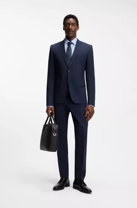 Grained document case with logo lettering