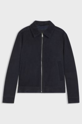 Suede jacket , Dark Blue