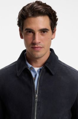 Suede jacket , Dark Blue