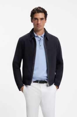 Suede jacket , Dark Blue