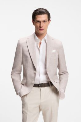 Riem van geweven su&egrave;de met logogesp, Donkerbruin