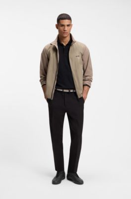 Sneakers in pelle con dettaglio logo, Nero