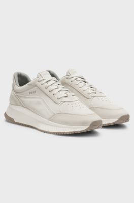 Sneakers TTNM in pelle scamosciata, Colore neutro