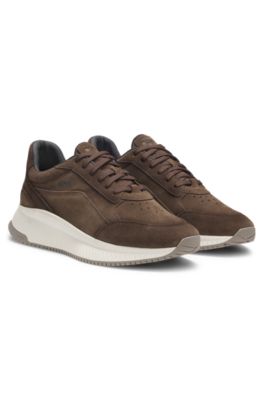 TTNM trainers in suede, Dark Brown