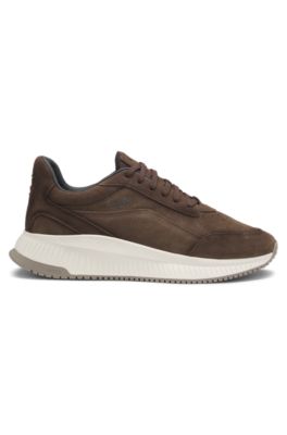 TTNM trainers in suede, Dark Brown