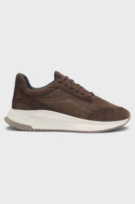 TTNM trainers in suede, Dark Brown