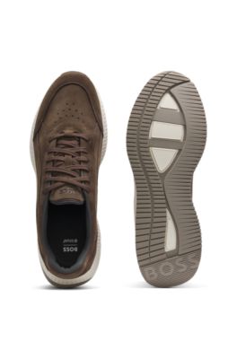 TTNM trainers in suede, Dark Brown