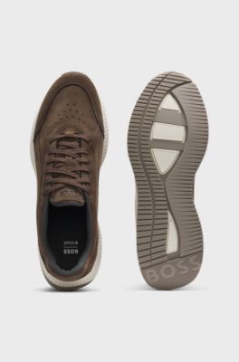TTNM trainers in suede, Dark Brown