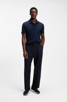 Baskets TTNM en cuir su&eacute;d&eacute;, Bleu fonc&eacute;
