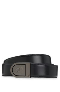 Reversible belt in Italian leather, Black