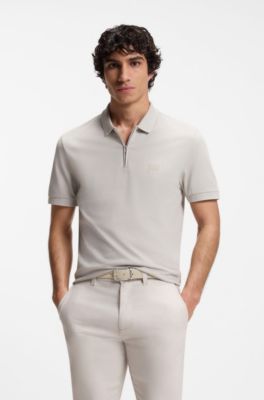 Reversible belt in Italian leather, Beige