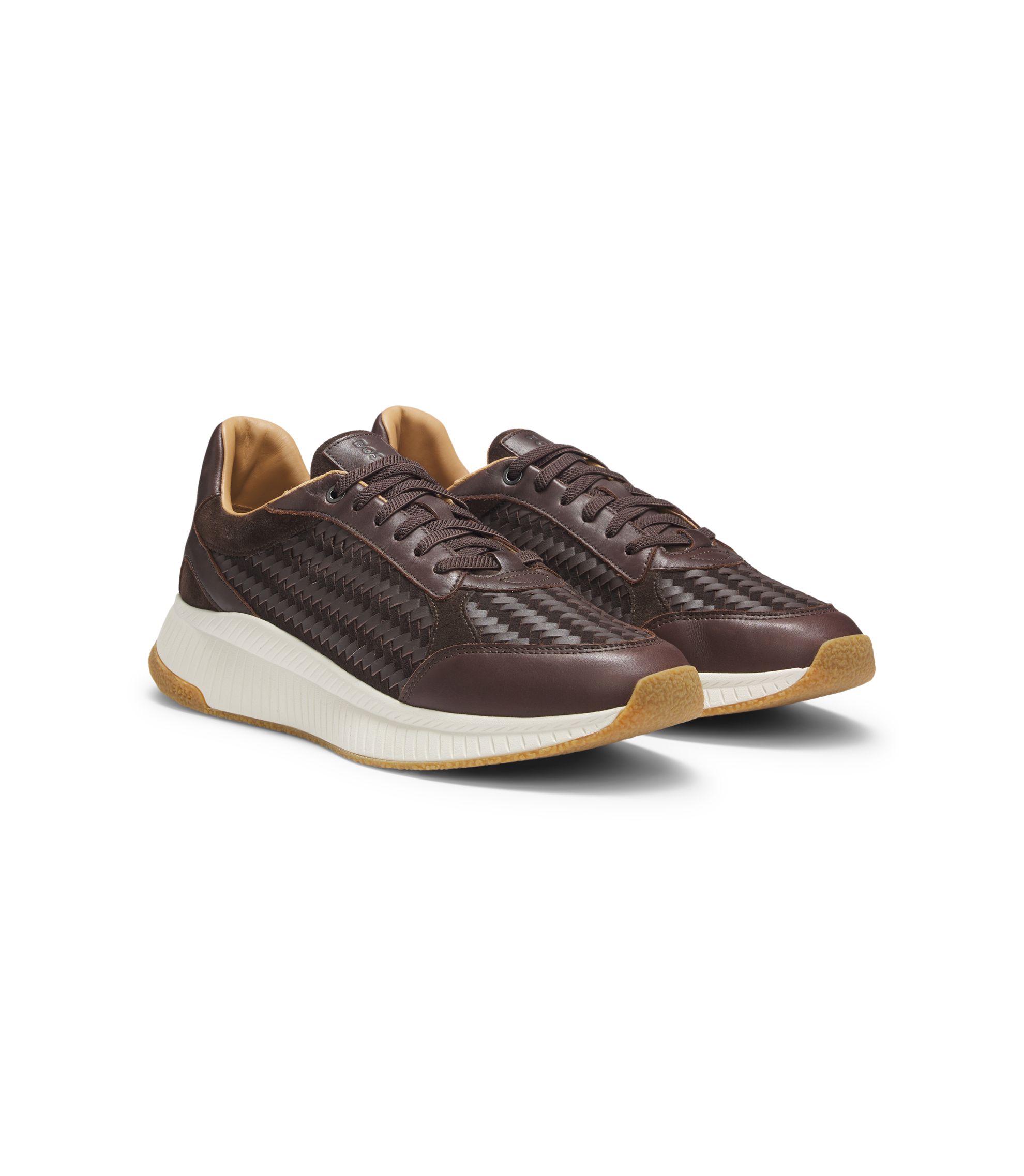 TTNM EVO Sneakers mit gewebtem Obermaterial und Velourslederdetails