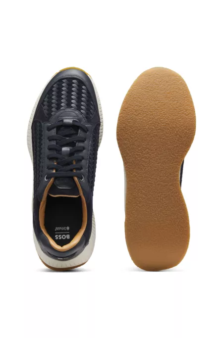 TTNM EVO trainers with woven uppers and suede trims
