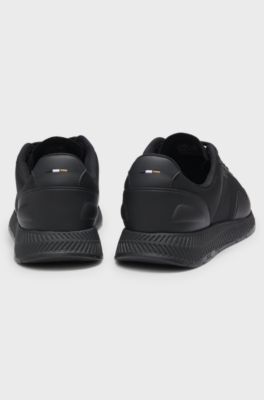 TTNM mesh trainers with smooth trims, Black