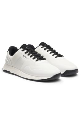 TTNM mesh trainers with smooth trims, White