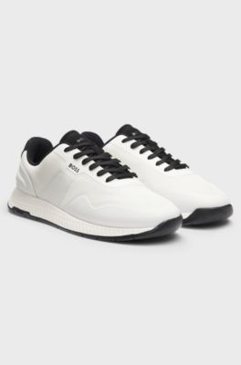 TTNM mesh trainers with smooth trims, White