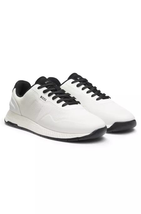 TTNM mesh trainers with smooth trims