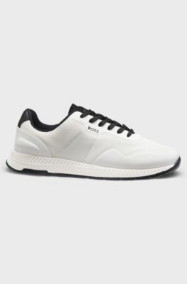TTNM mesh trainers with smooth trims, White