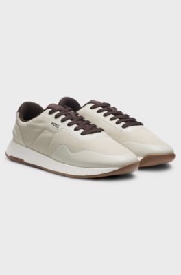 TTNM mesh trainers with smooth trims, Light Beige